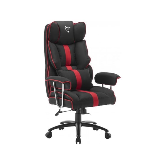 Καρέκλα Gaming White Shark Lemans από Ύφασμα - Μαύρη/Κόκκινη image 3
