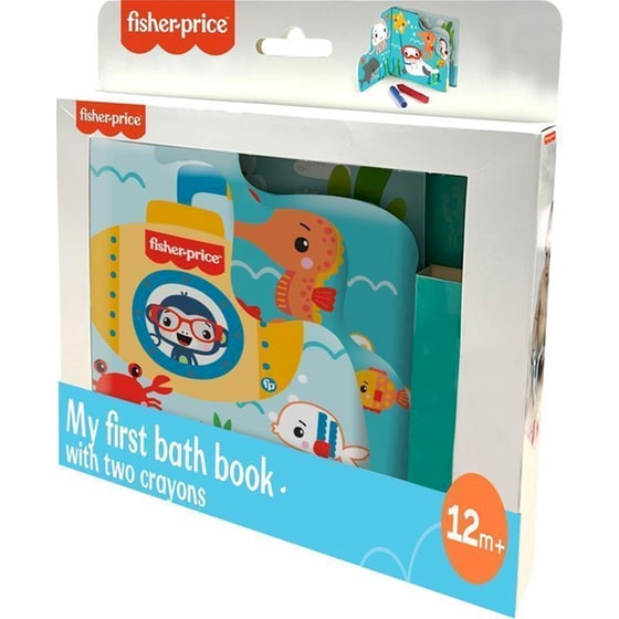 Fisher-Price Βιβλιαράκι Μπάνιου με Κηρομπογιές Colour Change Bath Book image 0