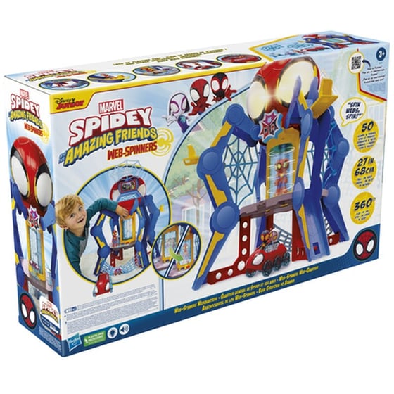 Hasbro Marvel Spidey And His Amazing Friends - Web Spinners Web Quarters (F6723) image 1