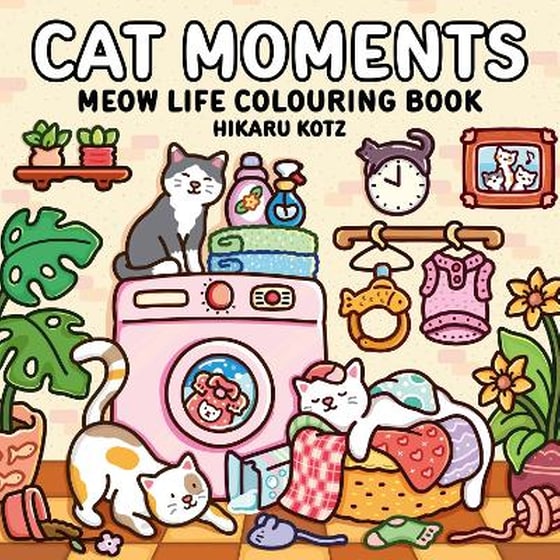 Cat Moments: Meow Life Colouring Book for All Ages image 0