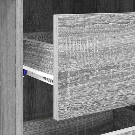 Γραφείο VidaXL από Επεξεργασμένο Ξύλο 90x37,5x75 cm - Γκρι Sonoma image 6