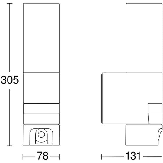 Ασύρματη IP Camera Steinel L620 Cam SC Full HD Ανθρακί Εξωτερική με Προβολέα image 3