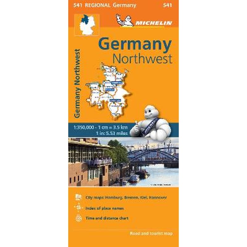 Germany Northwest - Michelin Regional Map 541