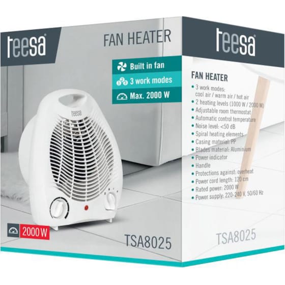 Αερόθερμο Δαπέδου TEESA TSA8025 2000W image 2