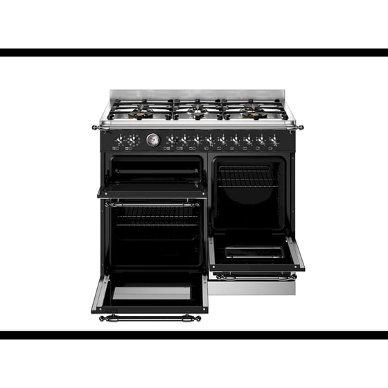 BERTAZZONI HER106L3ENET 58 / 46 / 17 Lt Μαύρο Κουζίνα Μεικτή Αερίου image 2
