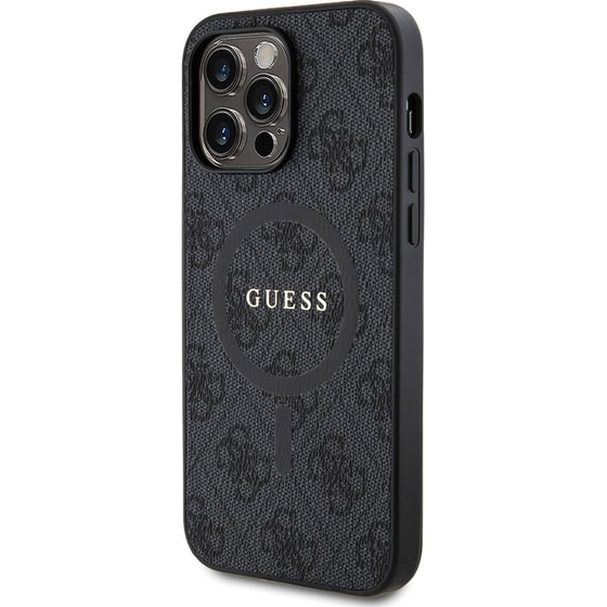 Θήκη Apple iPhone 14 Pro Max - Guess 4g Logo Collection Magsafe Ring Stand Hard Case - Μαύρο image 2