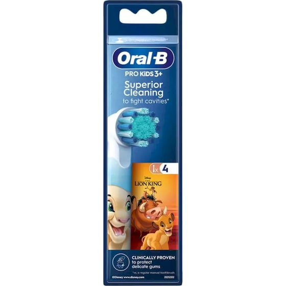 Ανταλλακτικές Κεφαλές Oral-B Pro Lion King 4 Τμχ για Ηλεκτρική Οδοντόβουρτσα image 2