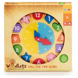 Addo Woodlets Ξύλινο Ρολόι με Σχήματα