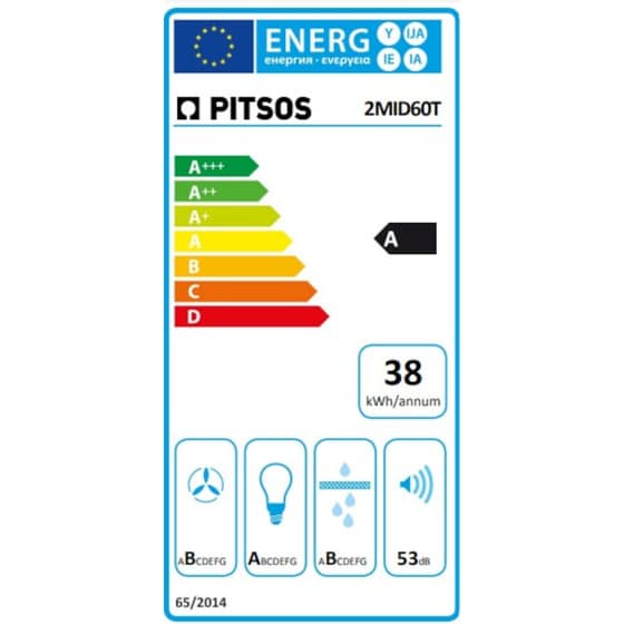 PITSOS 2MID60T 60 cm Inox Απορροφητήρας Συρόμενος image 4