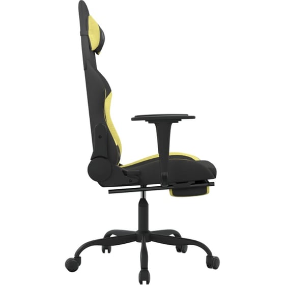 Καρέκλα Gaming VIDAXL 345486 με Υποπόδιο - Μαύρο image 3
