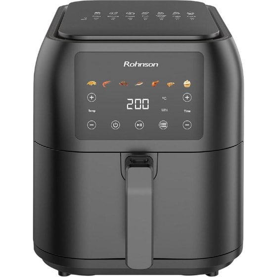 ROHNSON R-2878 με Αποσπώμενο Κάδο 1700 W 8 L Μαύρο Φριτέζα Αέρος image 0