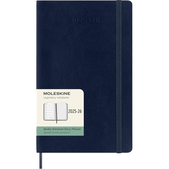 Ημερολόγιο Εβδομαδιαίο Moleskine 2025-2026 18Μ Large Saphire Blue Soft image 0