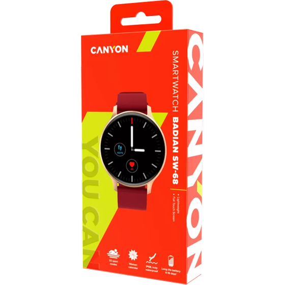 Smartwatch Canyon Badian SW-68 45mm - Dark Red image 3