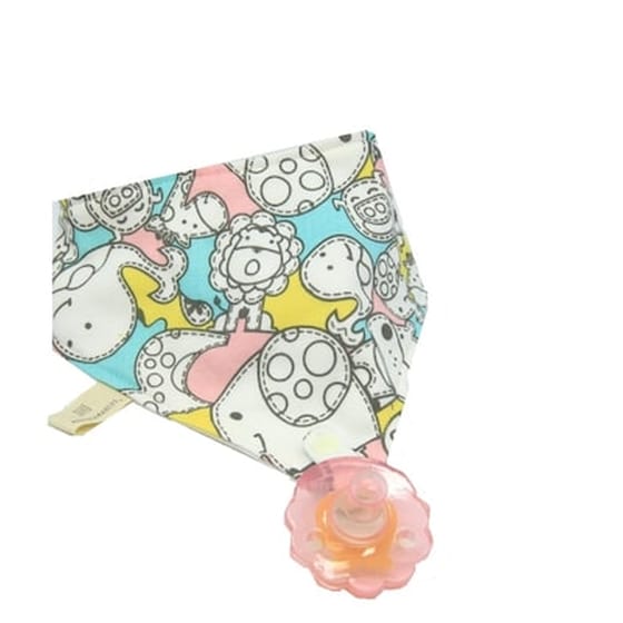 Marcus - Marcus Σετ Πιπίλα Σιλικόνης Με Σαλιάρα Βιολογική 100% Βαμβακερή Lion image 0