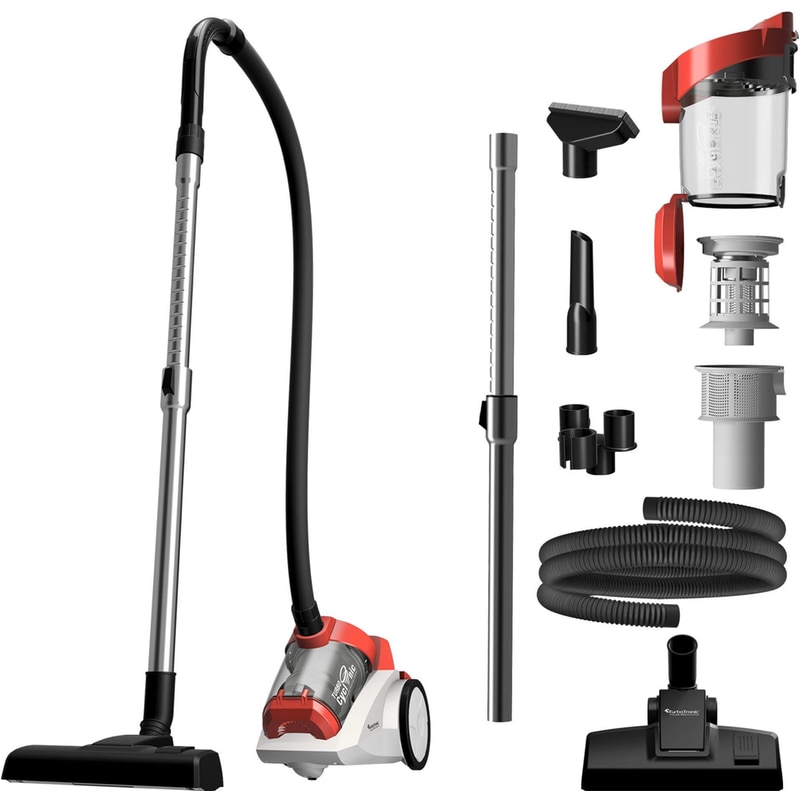 TURBOTRONIC TURBOTRONIC TT-CV04 1400 W με Κάδο 4 L Κόκκινη Ηλεκτρική Σκούπα