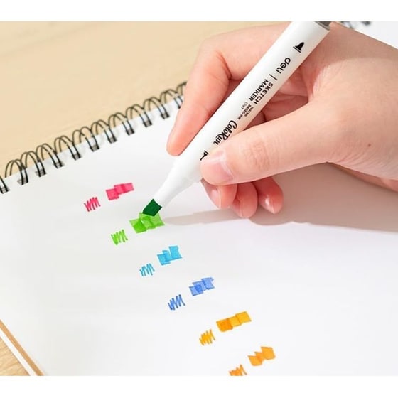 Μαρκαδόροι&nbsp;Σχεδίου&nbsp;Deli&nbsp;Διπλή&nbsp;Μύτη&nbsp;Colorun&nbsp;(36 Τεμάχια) image 3