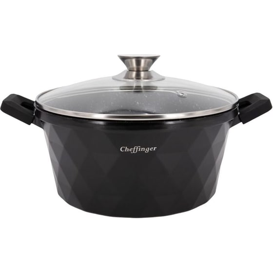 Κατσαρόλα CHEFFINGER DIAC24S 24 cm Μαύρο image 0