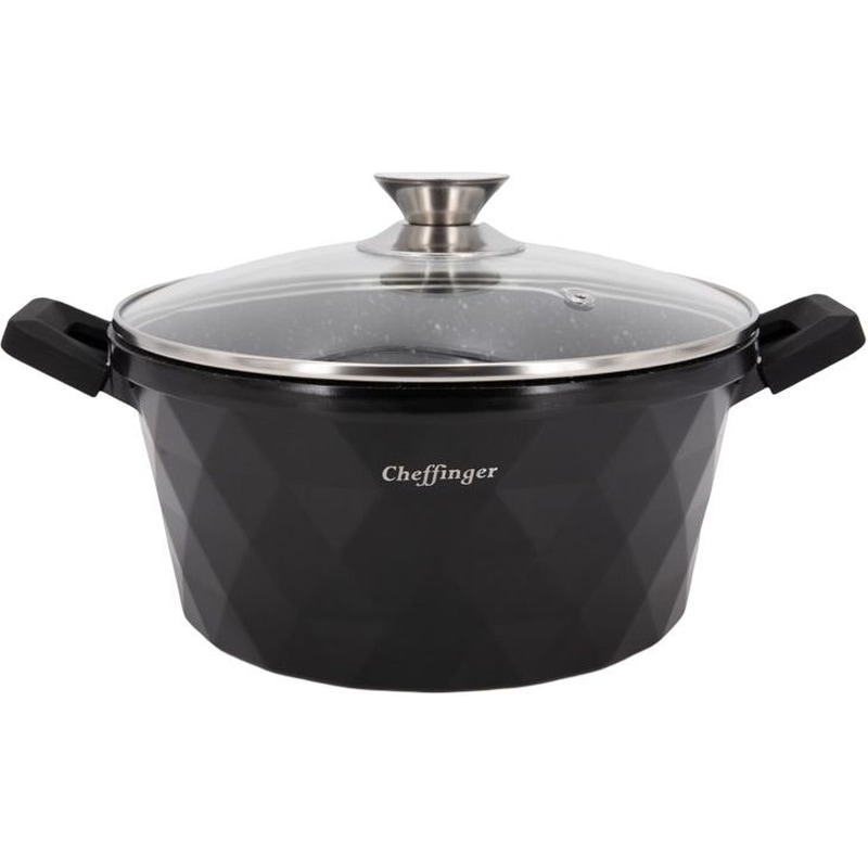 Κατσαρόλα CHEFFINGER DIAC24S 24 cm Μαύρο