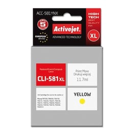 Συμβατό Canon Cli-581XL Κίτρινο Μελάνι Εκτυπωτή Cli-581yXL