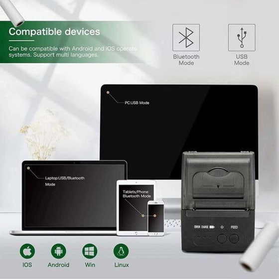 NETUM Thermal NT-1809DD Διπλής Όψης Θερμικός Εκτυπωτής image 2