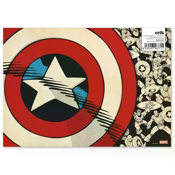 Εβδομαδιαίο Πλάνο Μπλοκ A4 Marvel Captain America Ασπίδα 21x29cm image 1