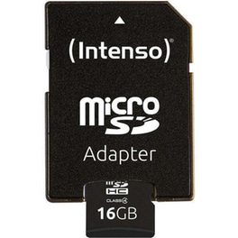 Intenso microSDHC 16GB Class 4 Default Speed 21MB/s με αντάπτορα