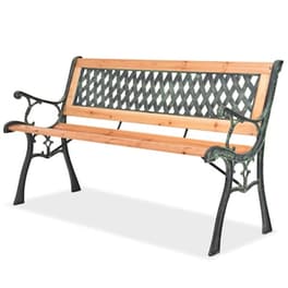 Παγκάκι Κήπου VidaXL από Ξύλο 122x51x73 cm - Καφέ