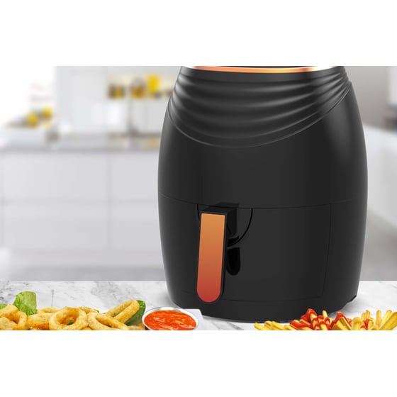 TURBOTRONIC TT-AF11D με Αποσπώμενο Κάδο 1200 W 3.5 L Μαύρο Φριτέζα Αέρος image 5