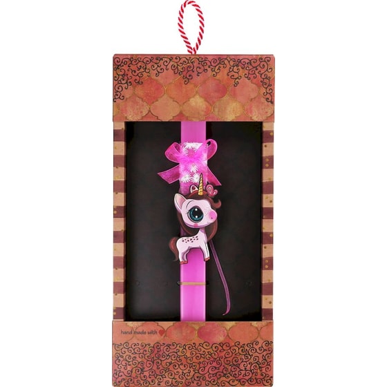 Λαμπάδα Synchronia - Μονόκερος με Πεταλούδα image 0