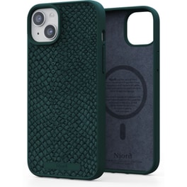 Θήκη Apple iPhone 15 Plus - Njord Salmon Leather MagSafe Case - Green