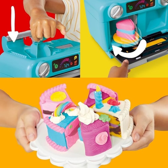 Hasbro Play-Doh Super Slice Cake Playet (G0497) image 10