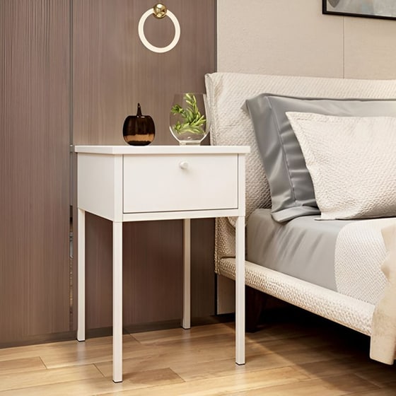 Κομοδίνο Nextdeco Μεταλλικό 40x40x60 cm - Λευκό image 1