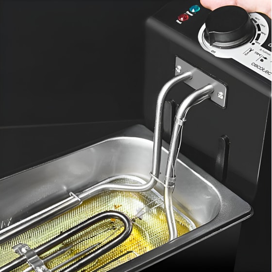 CECOTEC CleanFry Infinity 3000 CEC-03071 με Αποσπώμενο Κάδο 2400 W 3 L Ασημί Φριτέζα Λαδιού image 1