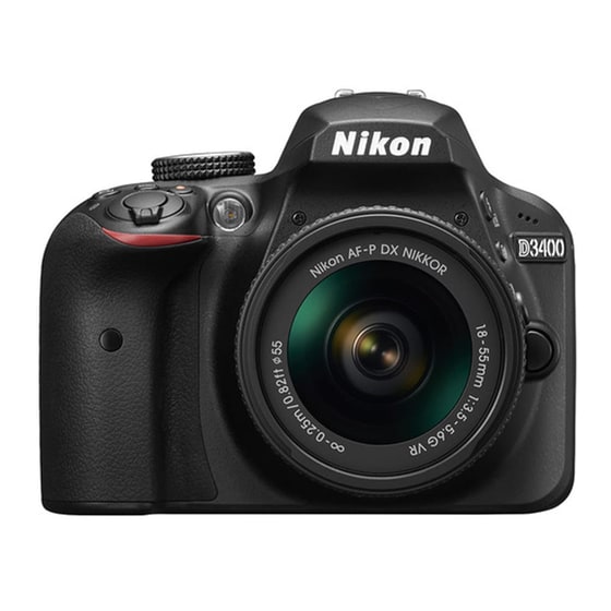 NIKON D3400 Double Kit 18-55mm μαζί με 70-300mm VR image 1