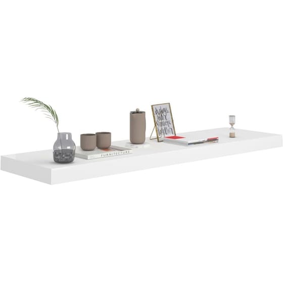 Ράφι Τοίχου VidaXL από  MDF 90x23.5x3.8 cm - Λευκό image 1