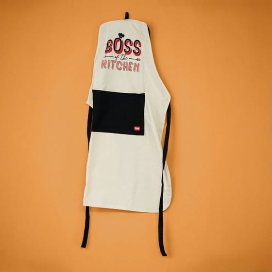 Ποδιά Μαγειρικής Legami Boss of the Kitchen - Μπεζ/Μαύρη image 1
