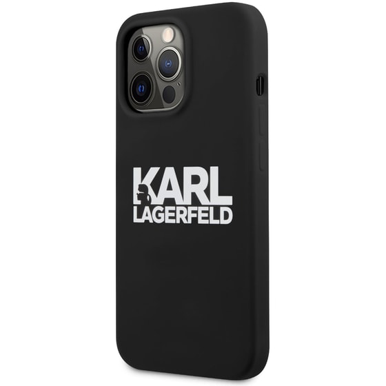 Θήκη Apple iPhone 13 Pro - Karl Lagerfeld Hard Case Stack Logo Back - Black image 5