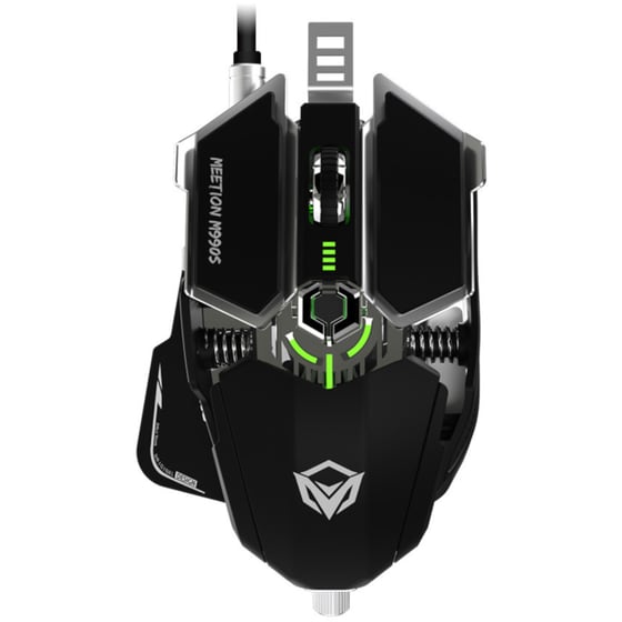 Meetion M990s RGB Gaming Ενσύρματο Ποντίκι Μαύρο image 0