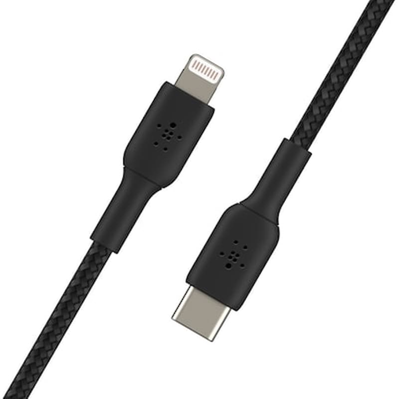 BELKIN Καλώδιο δεδομένων Belkin Braided Lightning to Usb-C 1m - Black