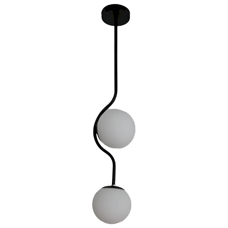 Κρεμαστό Φωτιστικό Οροφής Serenity 8 C10 Μεταλλικό - Μαύρο