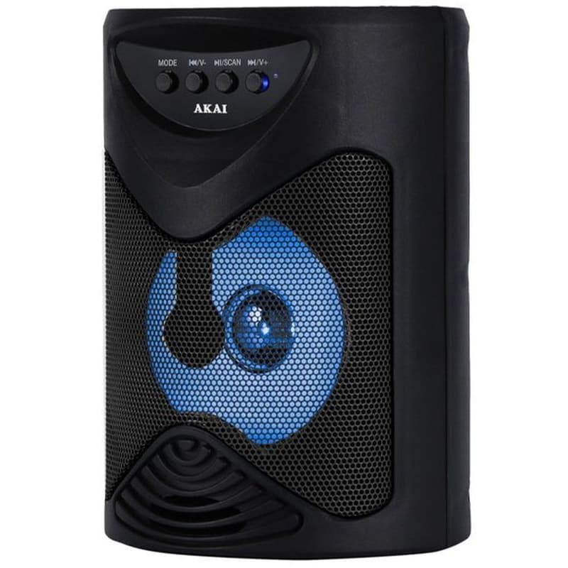 Party Speaker Akai ABTS-704 5W Karaoke με Μικρόφωνο και Φωτισμό LED - Μαύρο