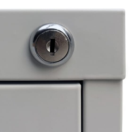 Συρταριέρα Γραφείου VidaXL Αρχειοθήκη από Ατσάλι  46x62x102.5 cm - Γκρι image 3