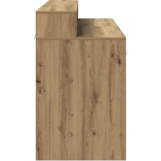 Γραφείο VidaXL με LED από Επεξεργασμένο Ξύλο 140x55x91 cm - Artisan Δρυς image 5