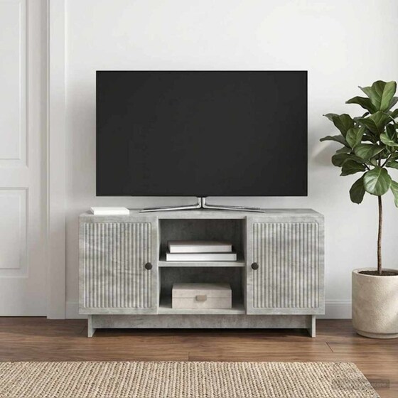 Έπιπλο Τηλεόρασης VidaXL 102x34.5x50 cm - Γκρι Σκυροδέματος image 1