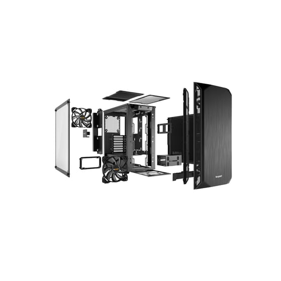 Κουτί Desktop Pure Base Window BeQuiet! 500 - Μαύρο image 3