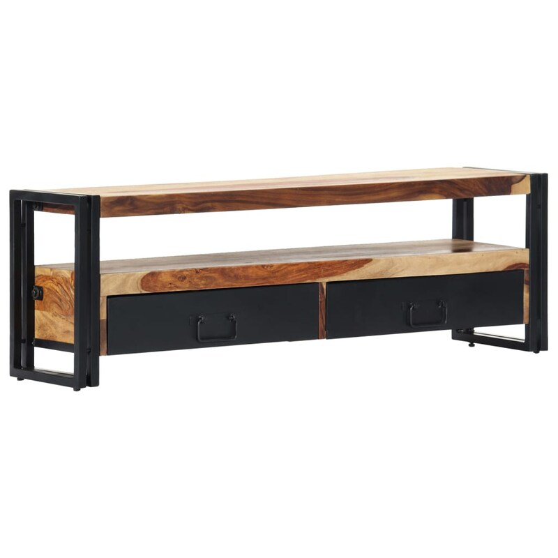 Έπιπλο Τηλεόρασης VidaXL Ξύλινο/Μεταλλικό 120x30x40cm - Kαφέ/Μαύρο