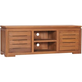 Έπιπλο Τηλεόρασης Vidax Μασίφ Ξύλινο 110x30x40cm - Kαφέ