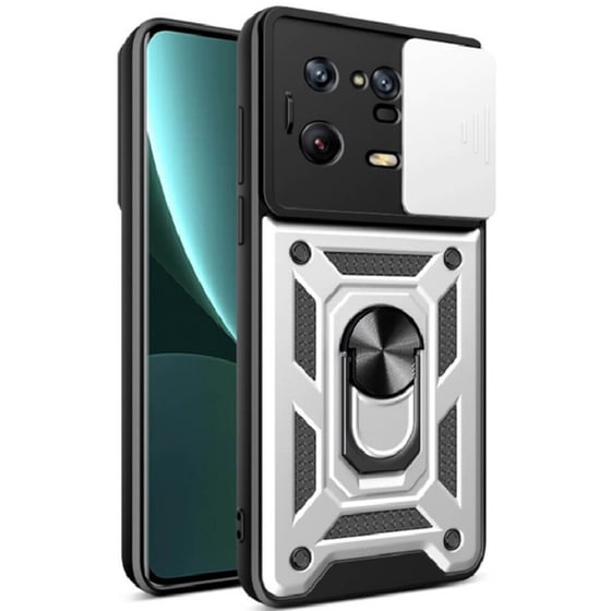 Θήκη Xiaomi Redmi 13 Pro - Bodycell Armor Slide - Ασημί image 0