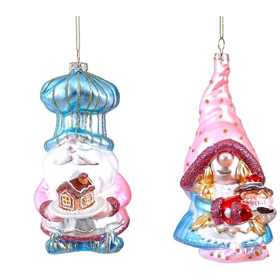 Χριστουγεννιάτικο Στολίδι Vetur Γυάλινο 17 cm 1 Τμχ - Νάνος image 0