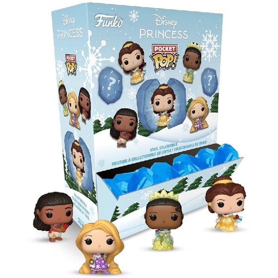 Funko Pocket Pop! Capsule: Princess Holiday, Moana, Belle, Tiana, Rapunzel Blind Box image 0